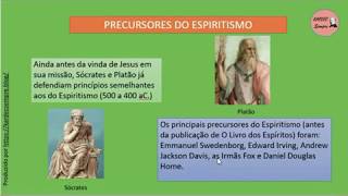 aula 10  Precursores do Espiritismo parte I Sócrates e Platão [upl. by Chyou]