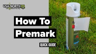 USA North 811  How to Premark Your Excavation Site [upl. by Ahserkal48]