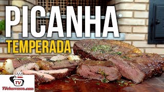 Como Fazer Picanha Temperada  Tv Churrasco [upl. by Blanka891]