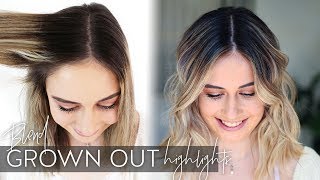 How to blend grown out highlights into balayage using three different hair color techniques [upl. by Aisya660]