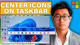 How to Center Taskbar Icons Windows 10 2024 StepByStep [upl. by Thurstan]