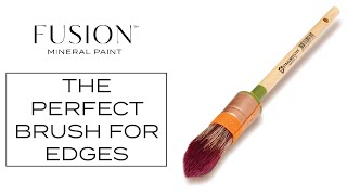 The Perfect Brush for Painting Edges  Fusion™ Mineral Paint [upl. by Enitsenre954]