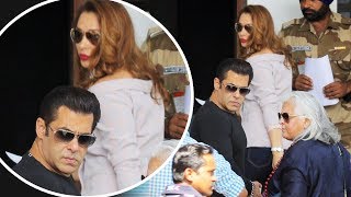 Salman Khan With LADY LOVE Iulia Vantur Leaves For Delhi  HT Leadership Summit [upl. by Irroc252]