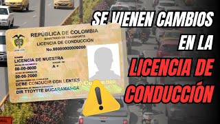 Se vienen CAMBIOS en la licencia de CONDUCCIÓN para Colombia 😱 [upl. by Tabbitha]