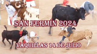 Vaquillas 14 julio sanfermin2024 completo 88 [upl. by Laurens493]