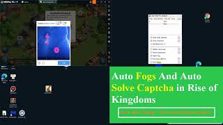 How to Auto fog rise of kingdoms amp Auto Solve Captcha in Rise of Kingdoms bypass geetest [upl. by Anirbac]