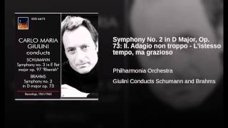 Symphony No 2 in D Major Op 73 II Adagio non troppo  Listesso tempo ma grazioso [upl. by Vipul]