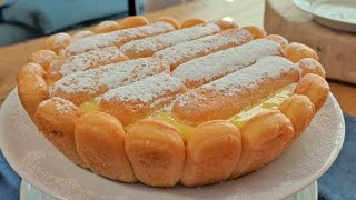 TORTA al LIMONE SENZA FORNO torta alla crema e limone SENZA BURRO torta al limone torta alla crema [upl. by Marney]