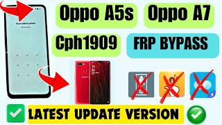 Oppo A5s  A5  A7  CPH1909 FRP BYPASS 2025 LATEST UPDATE VERSION OPPOA5S OPPOA7FRP A5SFRP [upl. by Gusty916]