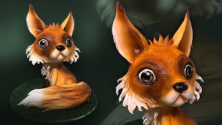 3D Fox Cake Tutorial preview [upl. by Oinolopa198]