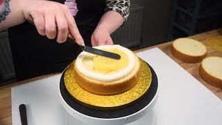 Crumb Coating a Cake with Ganache [upl. by Garvey]