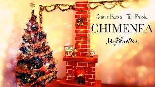 Como decorar para navidad  como hacer una chimenea  MyBluePas [upl. by Tohcnarf262]