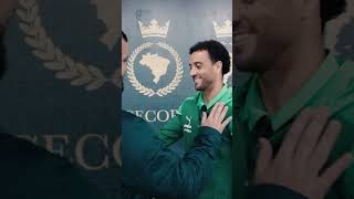 FELIPE ANDERSON VISITA SALA DE TROFÉUS MAIORCAMPEÃODOBRASIL [upl. by Benjamen]