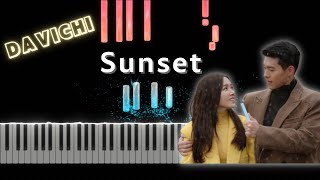 Davichi 다비치  Sunset Crash Landing On You OST  Piano Cover [upl. by Benedikta]