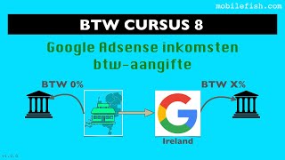 BTW cursus 8 Google Adsense inkomsten btwaangifte [upl. by Eelarual]