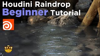 Houdini Raindrop Tutorial for Beginners [upl. by Sindee]