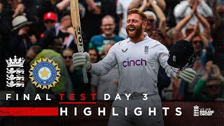 India Dominant Despite Bairstow Ton  Highlights  England v India  Day 3  LV Insurance Test 2022 [upl. by Anoed75]