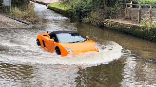 Rufford Ford  Vehicles vs Flooded Ford compilation  51 [upl. by Enyalahs]