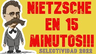 Nietzsche en 15 minutos SELECTIVIDADEVAU 2022 [upl. by Ynnej]