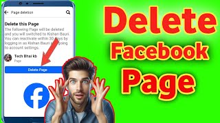 How To Delete Facebook Page  Facebook page delete kaise kare [upl. by Enorej662]