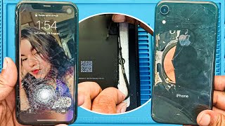 Iphone XR Touch Replacement IN Detail  iphone xr glass replacement [upl. by Annasiul]