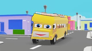 Wheels On The Bus  Round and Round  Popular Nursery Rhyme  Pilli Go Preschool Nursery Rhymes [upl. by Cloe]