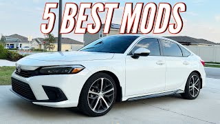 TOP 5 CHEAP MODS FOR THE 2023 HONDA CIVIC [upl. by Eniamaj]