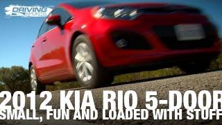 Driving Sports TV  2012 Kia Rio Reviewed [upl. by Ajidahk260]