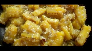 Pazham Nurukku Ripe Plantain cooked in CoconutJaggery syrup chinnuz I Love My Kerala Food [upl. by Llen267]