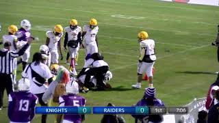 Eastside Raiders vs Gastonia Knights UYFL 2020 [upl. by Nolrak666]