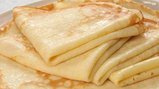 The main SECRET of Perfect French Pancakes is to mix all the ingredients correctly [upl. by Allsopp]