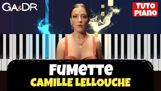 Camille Lellouche  Fumette PIANO COVER TUTORIEL KARAOKE   GaampDr Piano Tuto [upl. by Harrat]