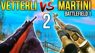 MARTINI HENRY VS VETTERLI 2 Battlefield 1 [upl. by Nnyladnarb]