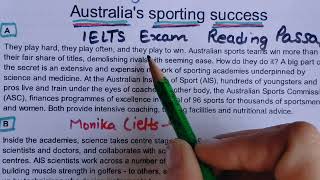 IELTS Reading Tips  Australian sports reading answers  How you get 9 band  ieltsreading PRACTICE [upl. by Bauske]