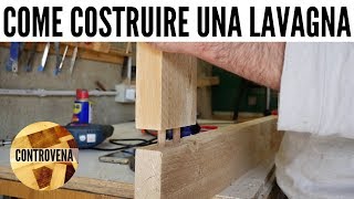 COME COSTRUIRE UNA LAVAGNA IN LEGNO PARTE 1 di 2  FAI DA TE [upl. by Nelag]