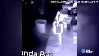 Bar surveillance video catches thirsty ghost [upl. by Suidualc]