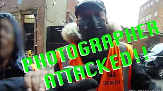 Security frogmarch photographer from BBC TV set in Birmingham UK [upl. by Pytlik]