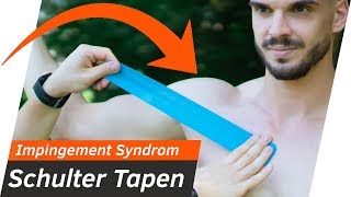 Schultern RICHTIG TAPEN  Schulterschmerzen lindern durch Medical Taping  Andiletics [upl. by Narbig]