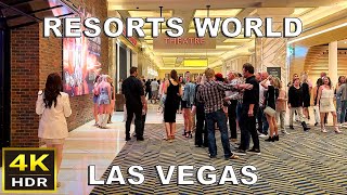 4K HDR Resorts World Las Vegas Walking Tour  June 2024 [upl. by Elah]