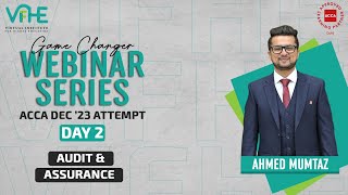 AA Audit and Assurance Game Changer Webinar Series Day 2 December 2023 [upl. by Ddat341]