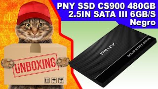 Unboxing DISCO DURO PNY CS900 SSD 480 Gb  25quot SATA 3  6Gbs Solid State Drive [upl. by Aihsatsan]