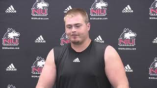 NIU Football Cade Haberman Post Game at Notre Dame [upl. by Dinny]