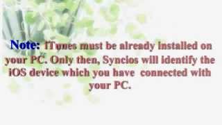 A Brief Introduction on Syncios iPod Transfer [upl. by Irrem]