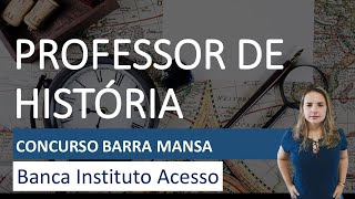 Concurso Barra Mansa Professor História [upl. by Atauqal]