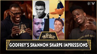 Godfreys SpotOn Impressions Shannon Sharpe Daffy Duck Schwarzenegger Biden Ali Pryor amp MORE [upl. by Shaina740]