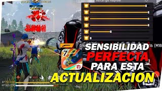 ✅ LA MEJOR SENSIBILIDAD ⚙️ PARA PEGAR TODO ROJO 👺 EN ESTA NUEVA ACTUALIZACIÓN de FREE FIRE 2024 [upl. by Nerad]