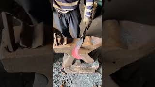 Manganese steel curvedknife forging process [upl. by Pavlov869]