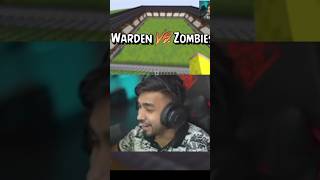 TECHNO GAMERZ 1 WARDEN VS 100 ZOMBIES  MINECRAFT ytshorts minecraft technogamerz [upl. by Cimah]