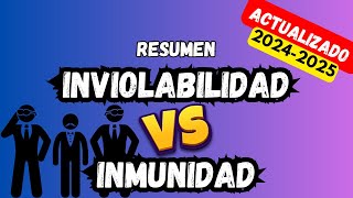 INMUNIDAD vs INVIOLABILIDAD ❓ Oposición POLICÍA NACIONAL 20242025 [upl. by Ahsie780]