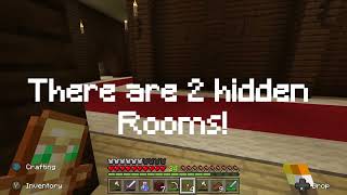 Hidden Secret Rooms in Woodland Mansion Minecraft Minecraft MinecraftBedrock [upl. by Anaugal]